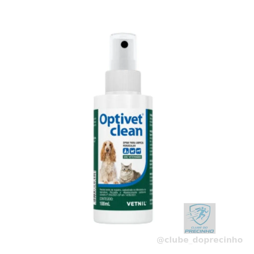 Optivet Clean Vetnil para cães e gatos 100 ml