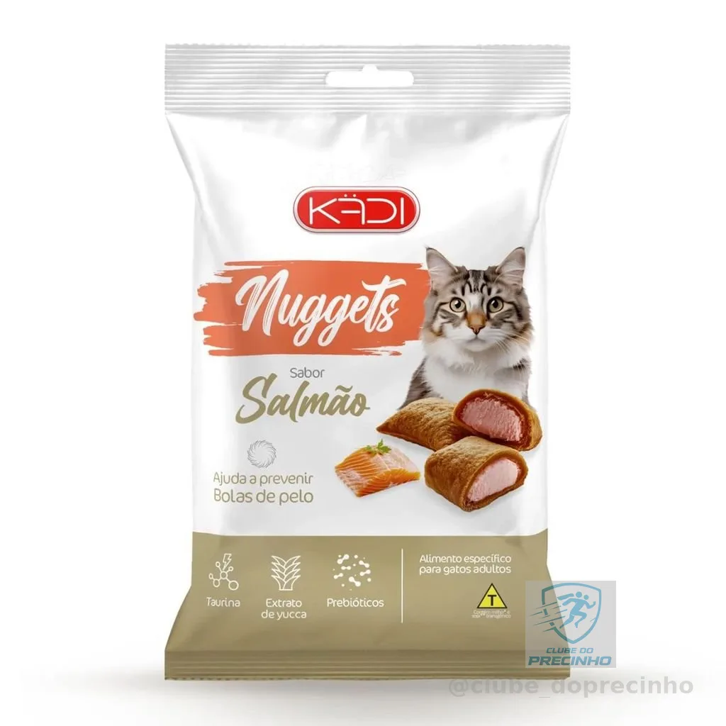 Snack Kadi Nuggets Salmão para Gatos 20g Petisco Gato