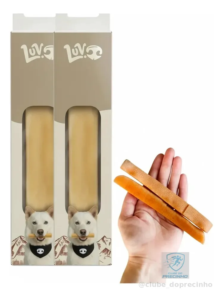 Mordedor Natural Para Cães Yak Chews Queijo Himalaia Luv 2un
