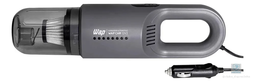Aspirador Automotivo Portátil WAP CAR com Filtro HEPA e Cabo de 3,7m