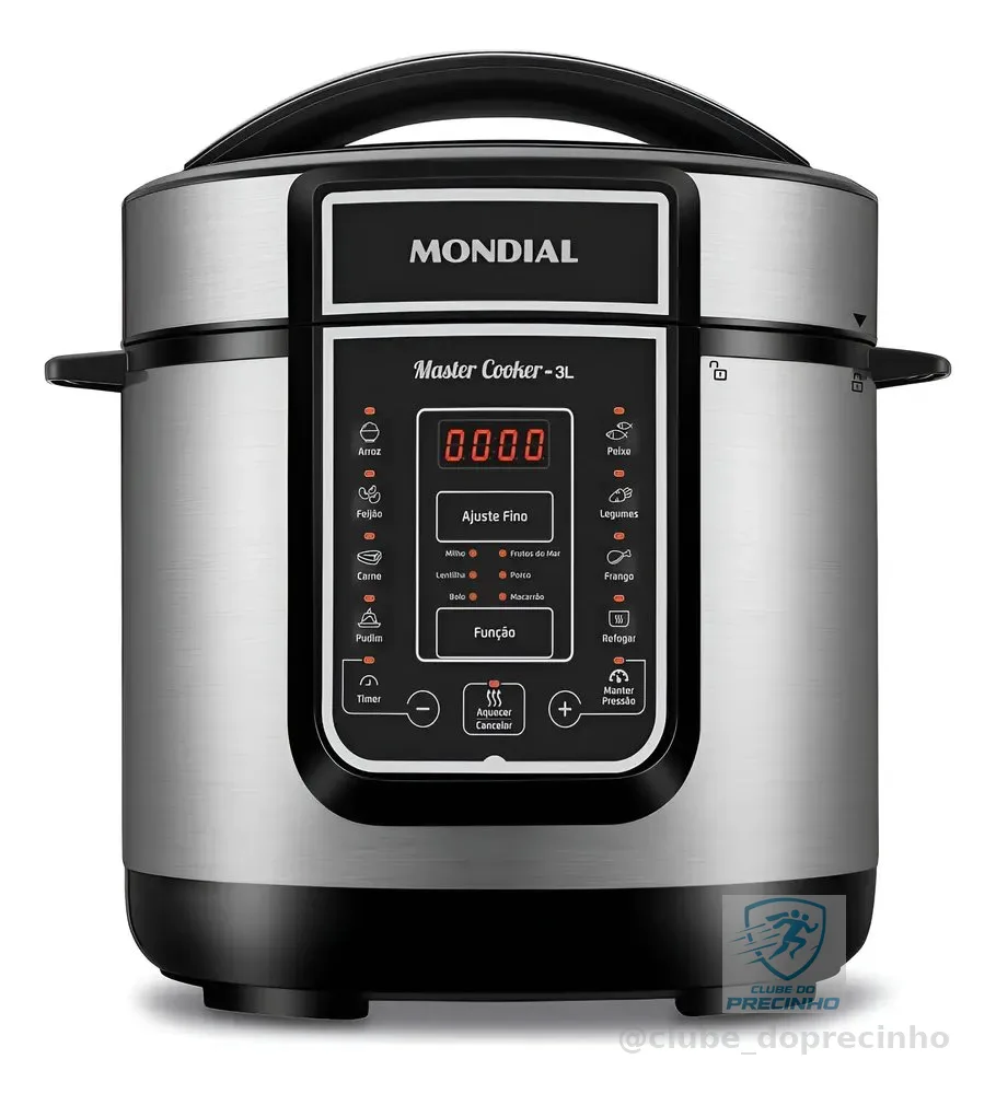 Panela De Pressão Elétrica Mondial Digital Pe- 40 -127v Preto 127v 60 Hz