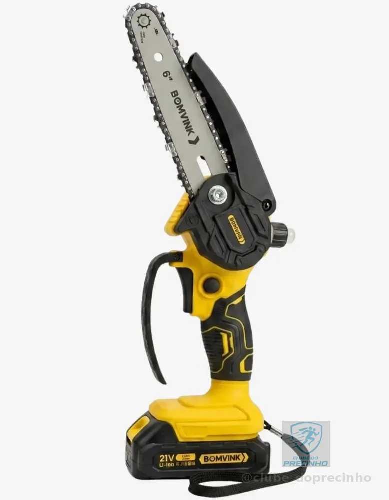 Motosserra Profissional 6pol 2 Baterias 21v Bivolt 600w Opcao 1 Bateria