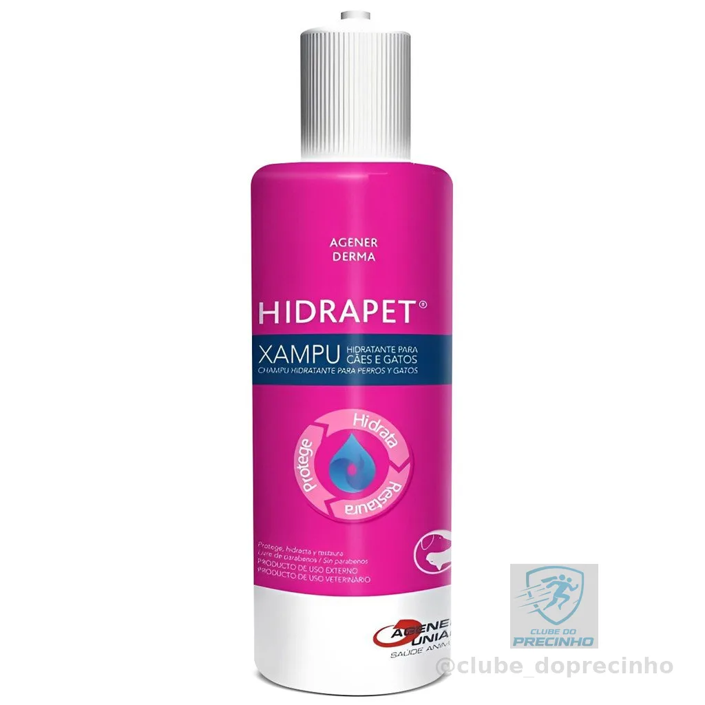 Hidrapet 500ml Xampu Hidratante P/ Cães Gatos Agener