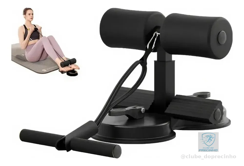 Equipamento Auxiliar Deabdominais Fitness Muscular Abdominal Preto