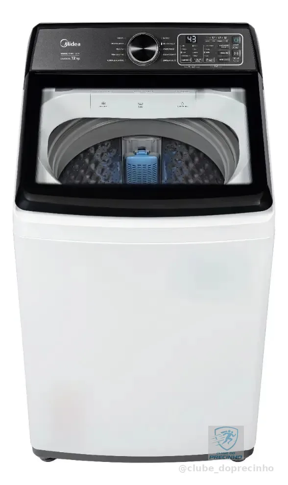 Máquina De Lavar Roupas 12kg Branca Midea Wave Impeller Branco