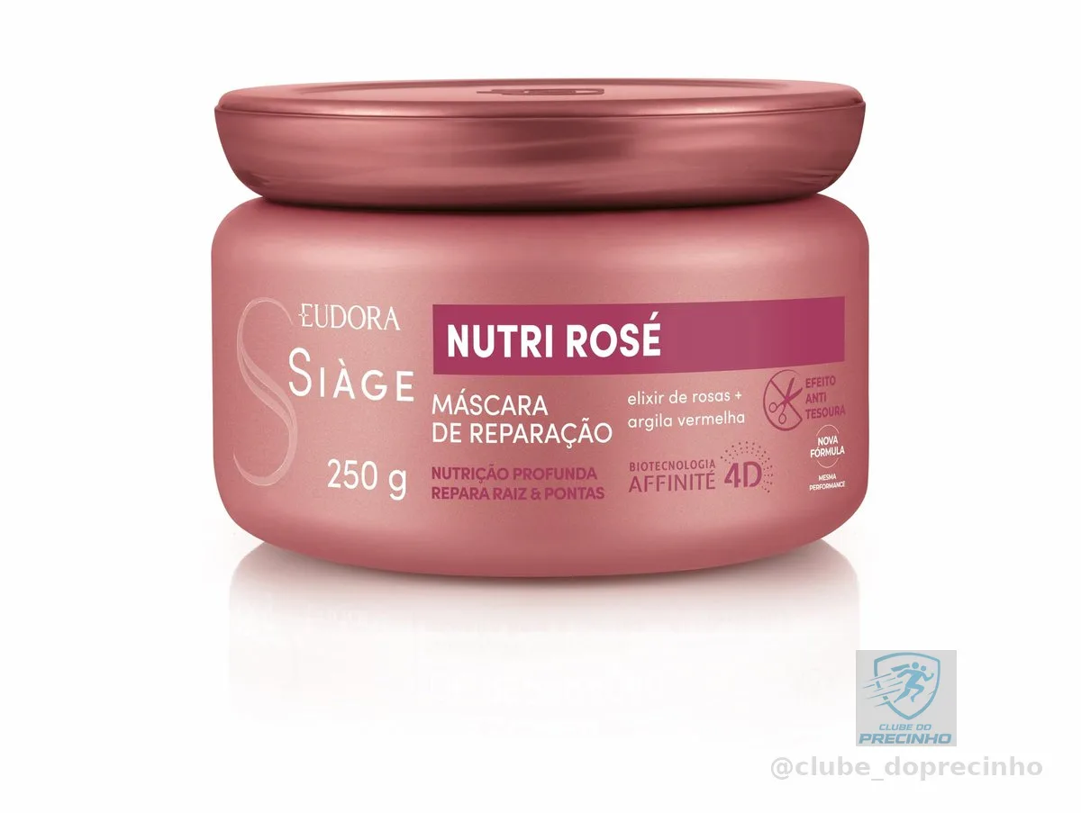 Máscara Capilar Creme Siàge Nutri Rosé Nutrição Profunda 250g