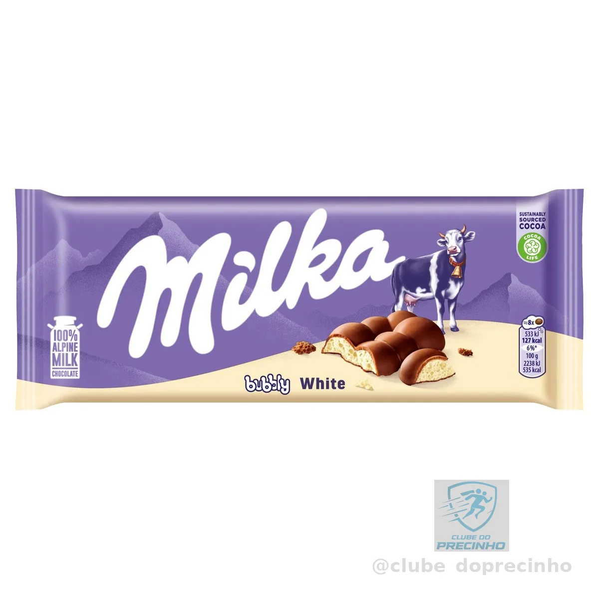 Chocolate Milka Bubbly White 100G