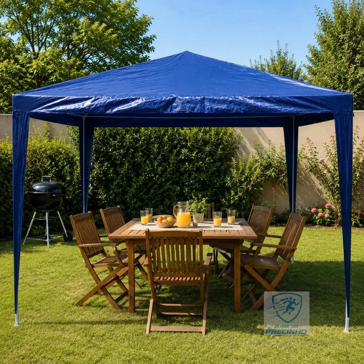 Tenda Gazebo Impermeável Azul 3m X 2,5m Praia Kala