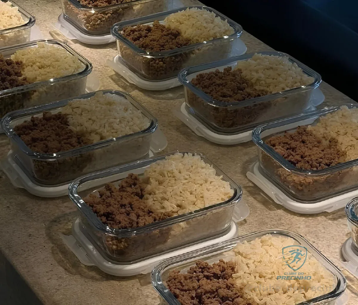 Kit 10 Potes Herméticos Vidro Aristus 640ml 4 Travas Cozinha Branco