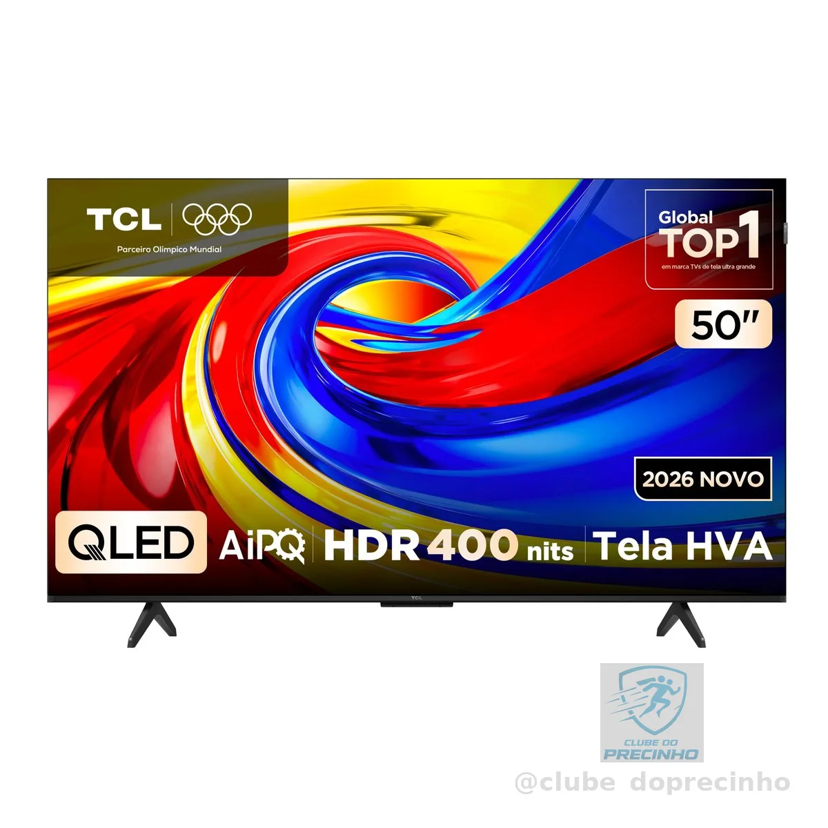 Smart TV TCL 50 Polegadas QLED 4K P7L WiFi Bluetooth Google TV HDR10+ 60 Hz AIPQ 50P7L