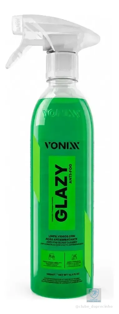 Glazy Anti Fog Vonixx 500ml Spray Antiembaçante Vidros Auto