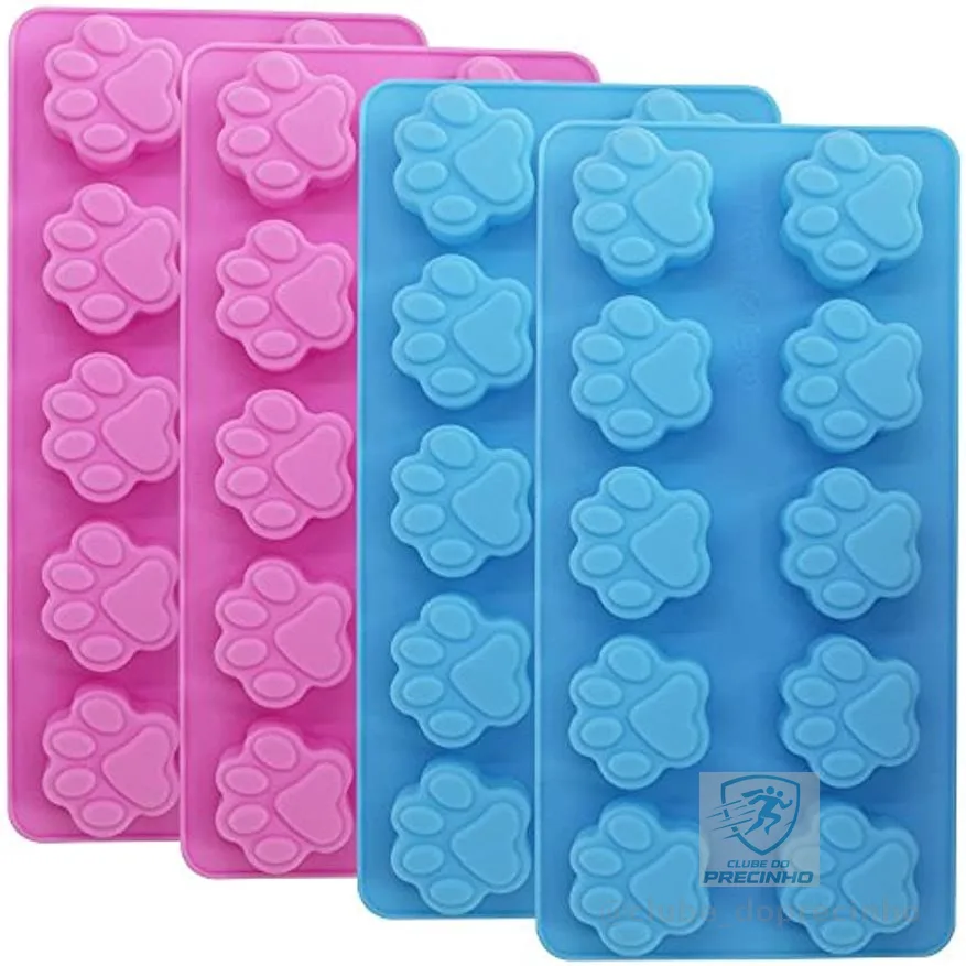 Molde De Silicone Para Pata Impressão , Reutilizável Cachorro Gato Gelo Assar Chocolate