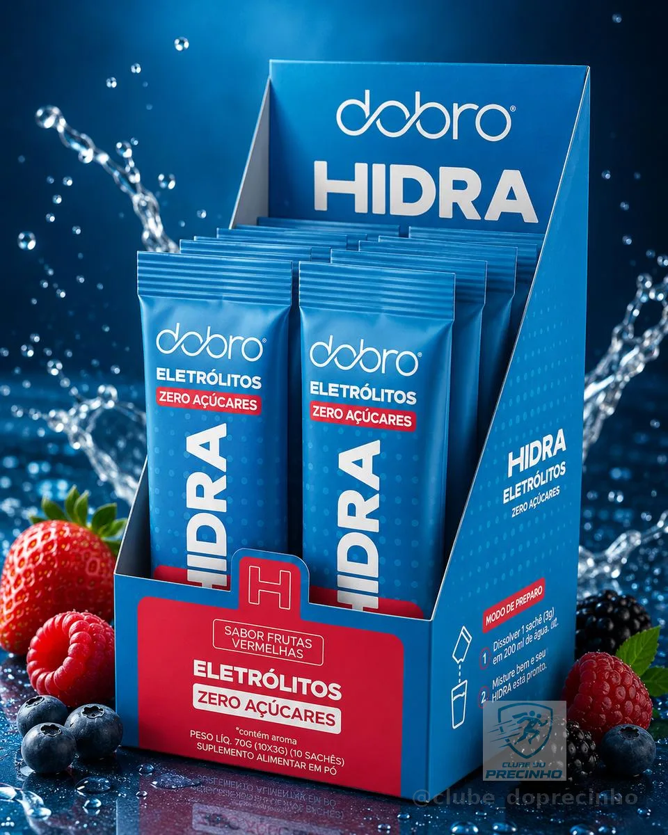 Hidra Eletrólitos Dobro Frutas Vermelhas 10x7g Frutas Vermelhas