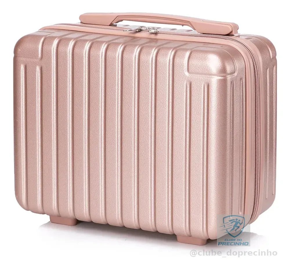 Frasqueiras De Viagem Necessaire Abs Rígido Maleta De Mão 93 Rose Gold P-31cm