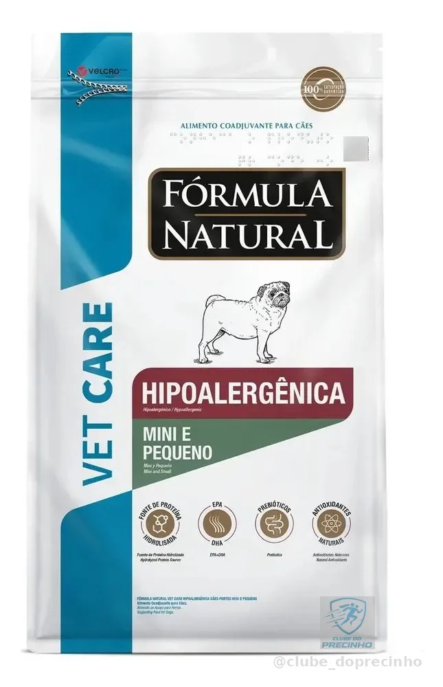 Ração Seca Vet Care Hipoalergênica Cães Mini Pequenos 10kg