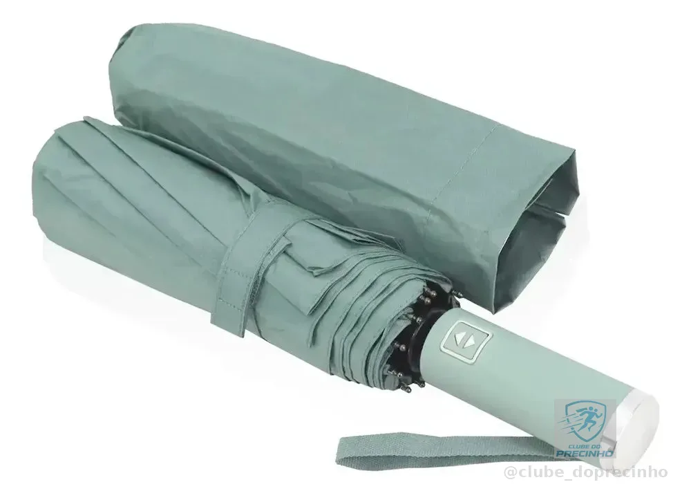 Guarda Chuva Grande Automatico Reforçado Contra Vento Origi. Cor Verde-musgo Desenho do tecido Liso