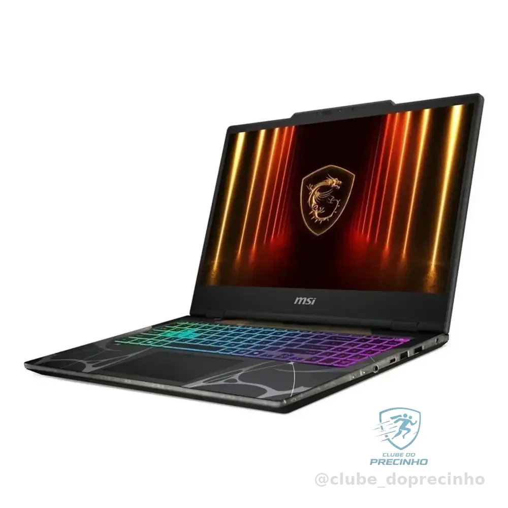 Notebook Msi I7 240h 16gb 512gb Rtx 5060 15.6 Cyborg Gaming Preto