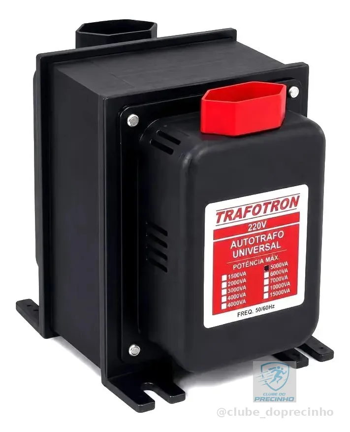 Auto Transformador Voltagem 5000va Bivolt Sem Juros  Preto
