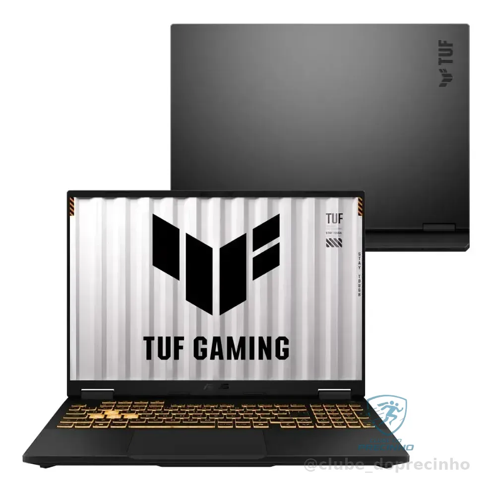 Notebook Asus Tuf Gaming F16 Fx608jmr Nvidia Rtx 5060 Core I7 16gb Ram 512gb Ssd Windows 11 Home Tela De 16  Fhd 165hz Gray - Rv150w Jaeger Gray