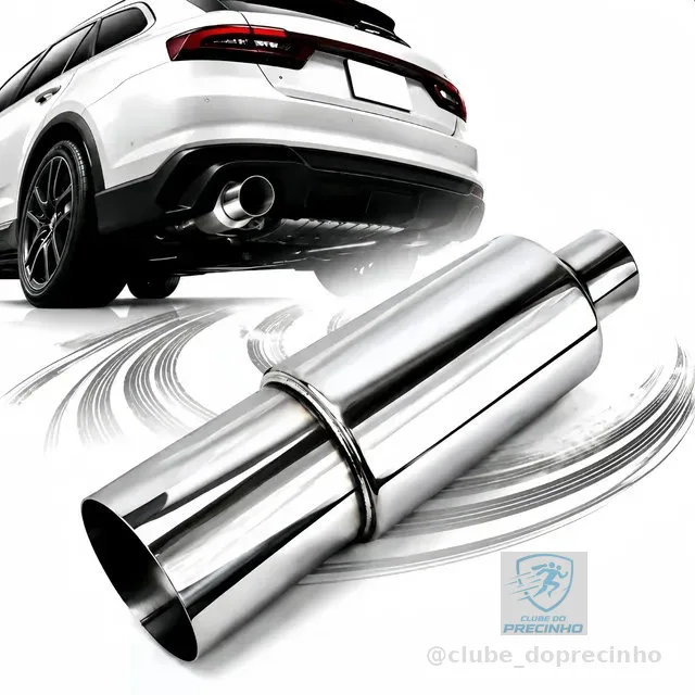 Abafador Esportivo 3,5 Polegadas Inox Para Hks