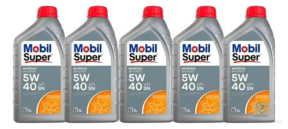 Kit 5 Litros - Mobil Super 5w-40 Óleo Lubrificante Sintético