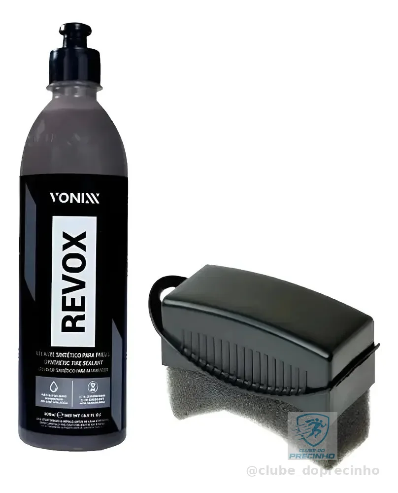 Revox Vonixx Pretinho Selante Pneus 500ml Aplicador Kit