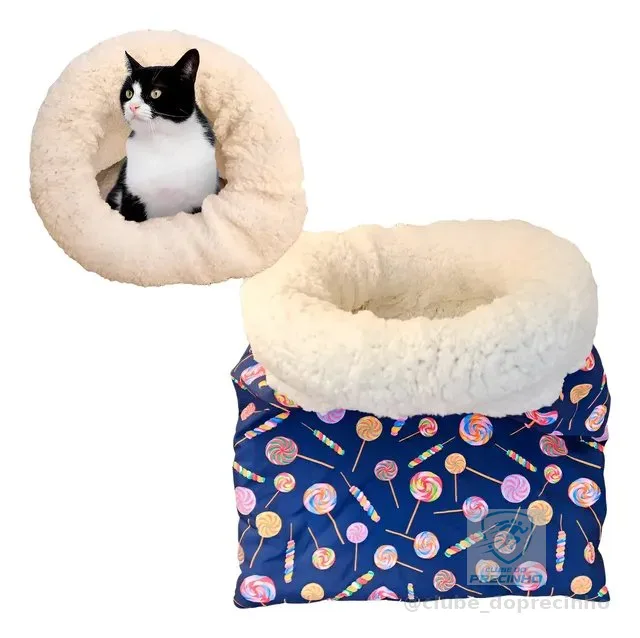 Cama Toca Para Gatos Saco De Dormir Caminha Confortável