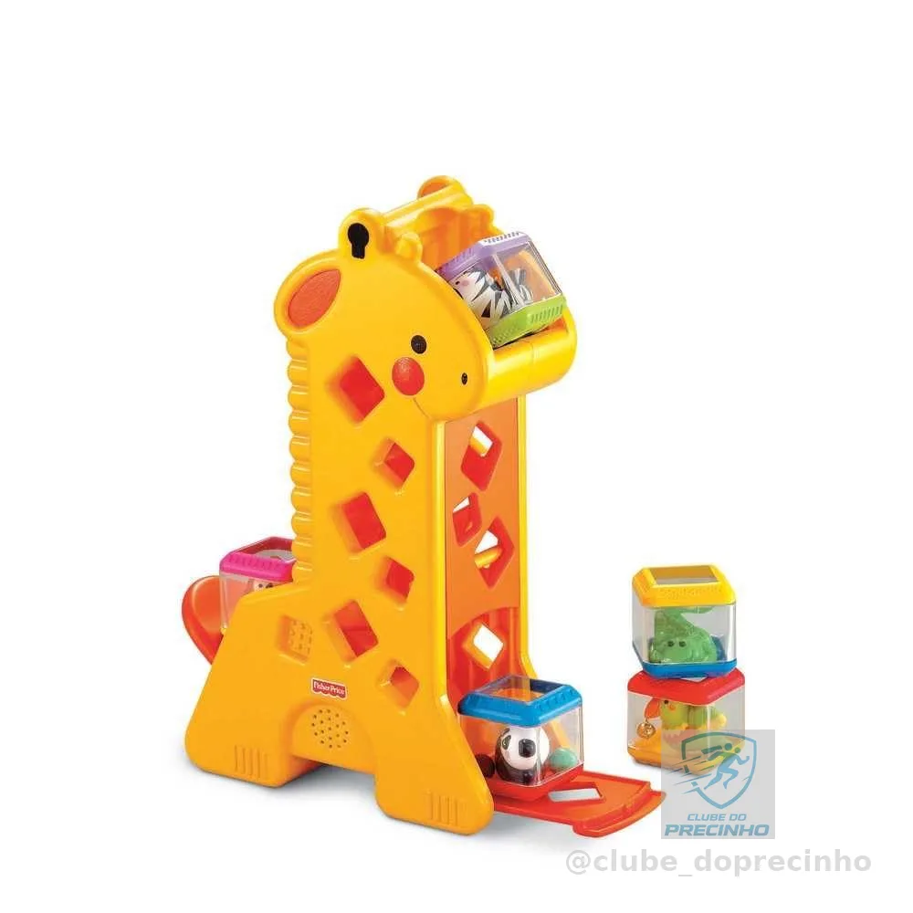 Fisher-Price Brinquedo para Bebês Girafa com Blocos para crianças a partir de 6 meses