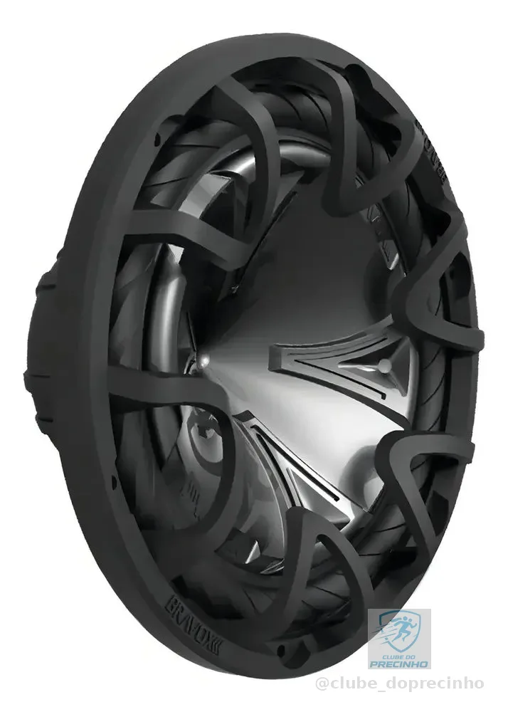 Subwoofer Bravox BK12 D2 12" Polegadas 350W RMS Bobina Dupla 2+2 Ohms Grave potente