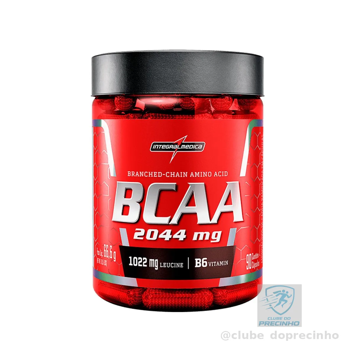 Aminoácidos Essenciais BCAA 2044mg 90 cápsulas - Para Energia e Desempenho – Integralmedica