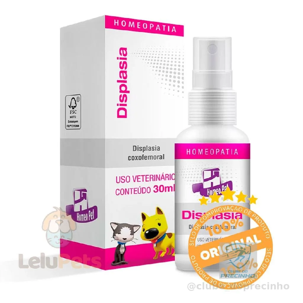 Real H Displasia 30ml Homeopatia Cães/gatos