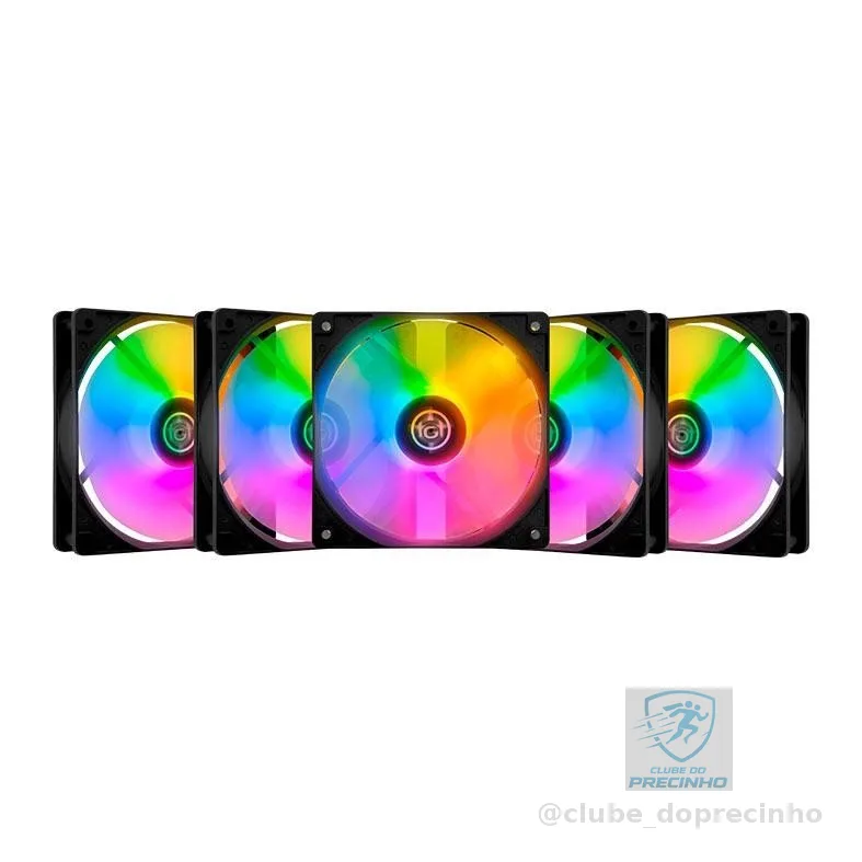 Kit Ventoinhas TGT Striker, Rainbow, 5x120mm, TGT-STK5-BLRBW