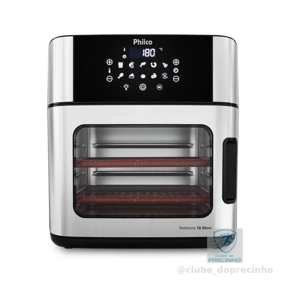 Fritadeira Air Fryer Oven PAF16A 16L 1900W Painel Digital sem Óleo Philco