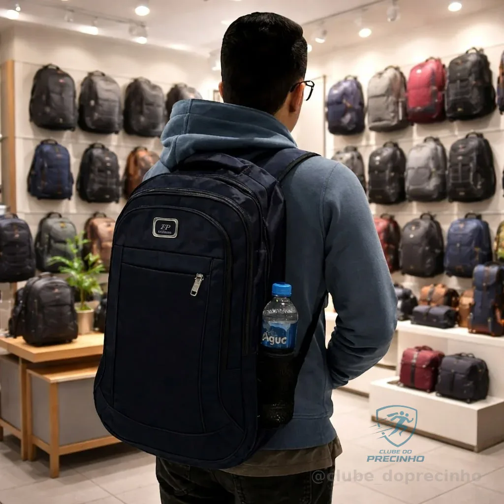 Mochila Grande Alça Reforçada Resistente Faculdade Trabalho