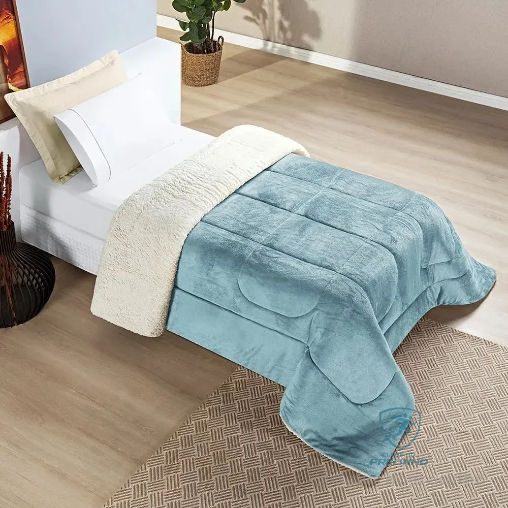 Coberdrom Cobertor La Carneiro Solteiro Grosso Super Macio