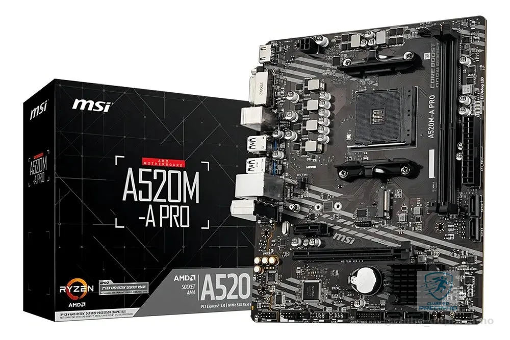 Placa-mãe Msi A520m-a Pro Am4 Matx Ddr4 Hdmi Dvi M.2