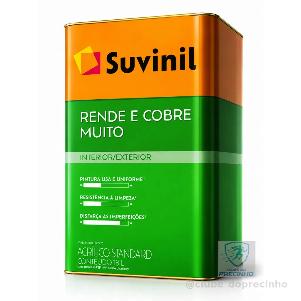 Tinta Rende & Cobre Muito Cores Básicas18L Suvinil