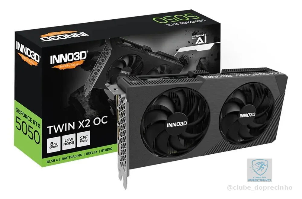 Placa De Vídeo Nvidia G Rtx 5050 8gb Gddr6 Inno3d Twin X2 Oc