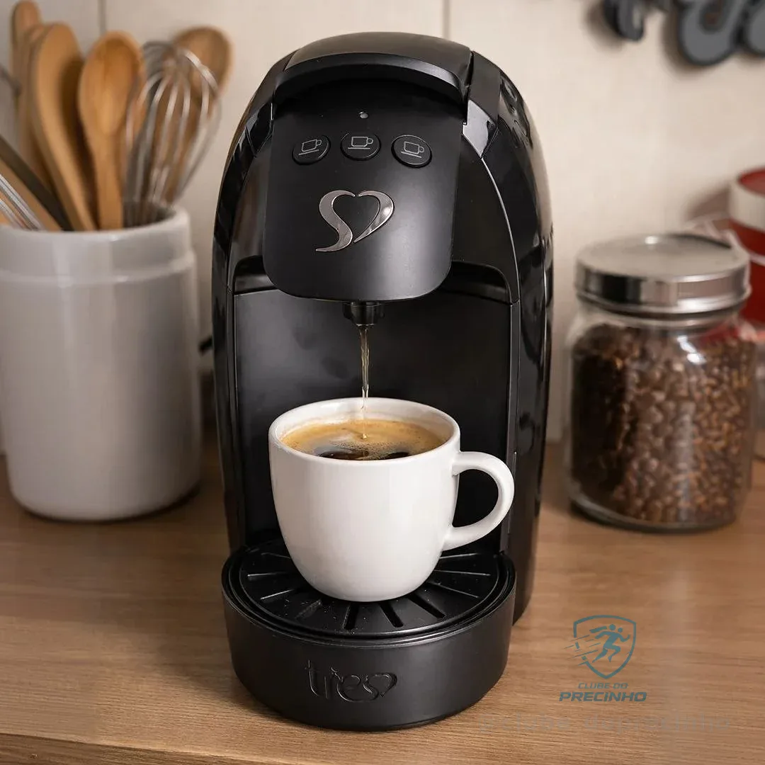 Cafeteira Espresso Luna Preta - Tres 3 Corações Preto 127v