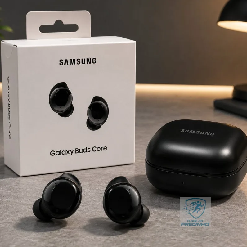 Samsung Galaxy Buds Core Preto Original | Fone Bluetooth Sem Fio | Som Potente e Bateria Duradoura