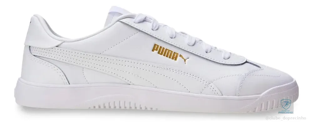 Tênis Masculino E Feminino Club 5v5 Puma Puma White-puma White-puma Gold Liso 42 Eu