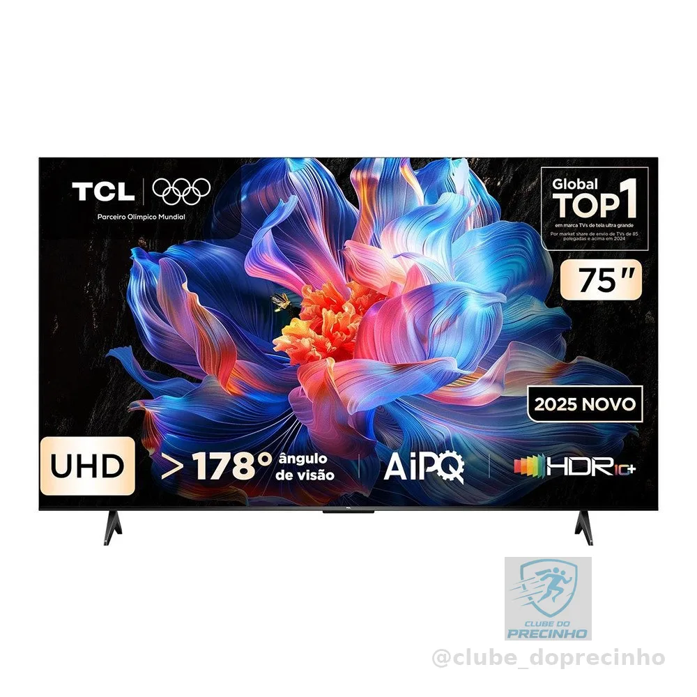 Smart Tv 75 Polegadas 4K 75P6K Google TV HDR10 Processador Aipq TCL