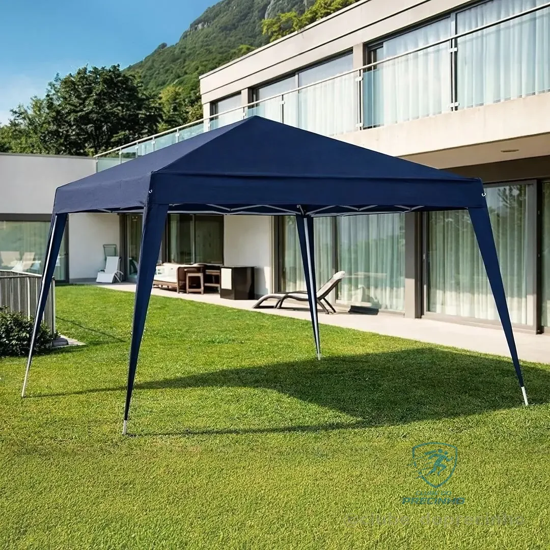 Tenda Gazebo 3x3m Polietileno Azul Desmontável