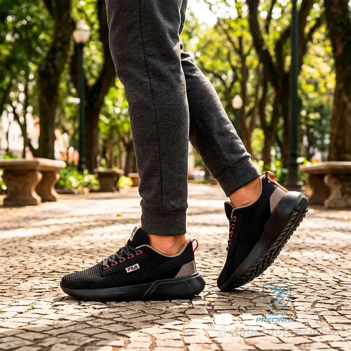 Tênis Masculino Freestyle Ii Fila Preto/oliva/marrom Avermelhado Lisa 41 Br