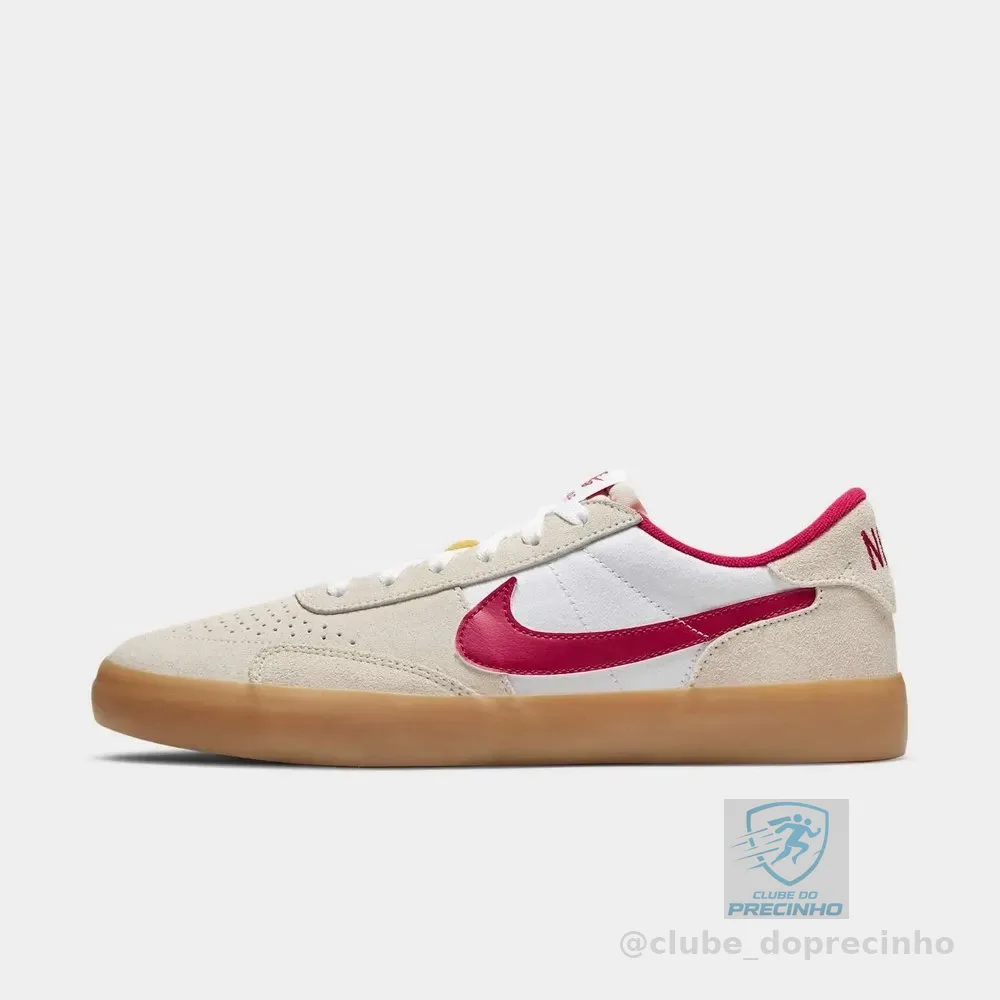 Tênis Nike Sb Heritage Vulc Masculino Bege/vermelho 41 Br