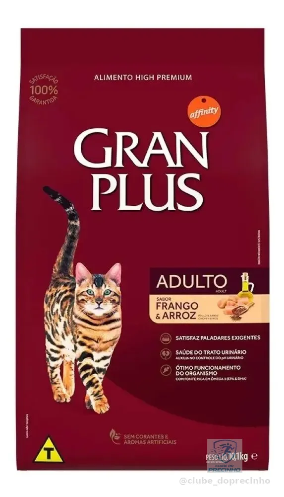 Ração Gatos Adultos Frango E Arroz 10,1kg Granplus