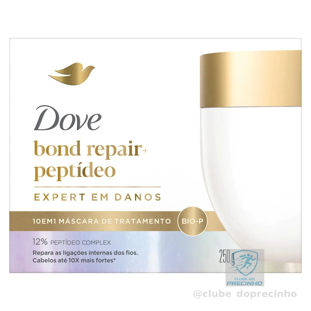 Dove Máscara Capilar 10 em 1 Bond Repair + Peptídeo 250g