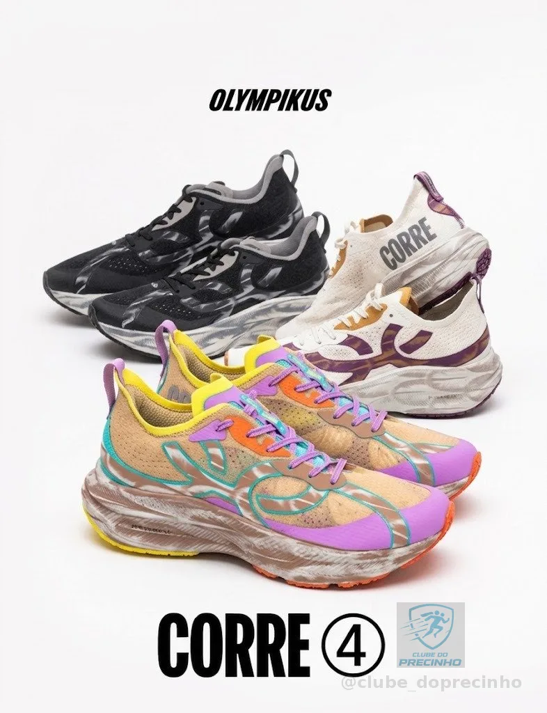 Tênis Olympikus Corre 4 - Cores Diferentes