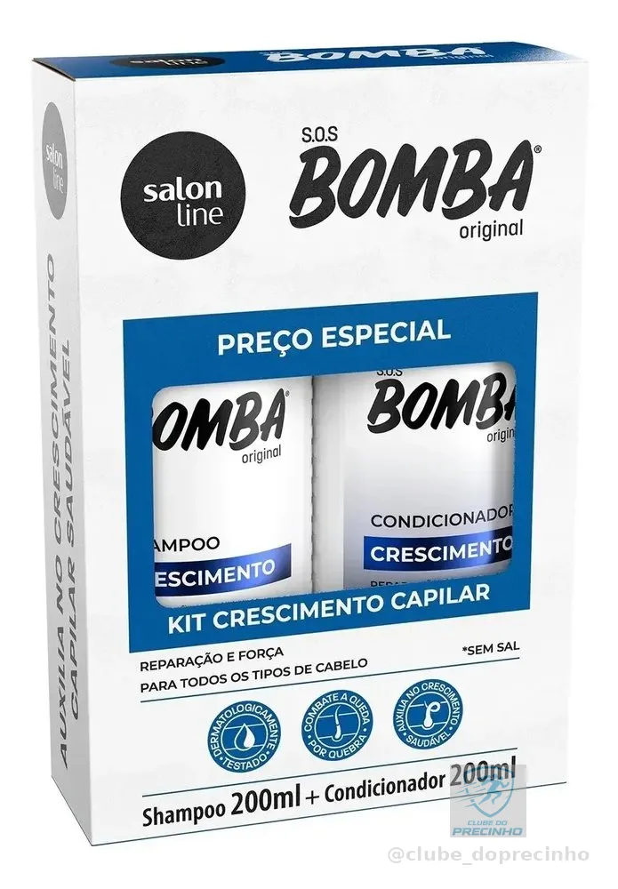 Kit Shampoo + Condicionador Sos Bomba Original 200ml