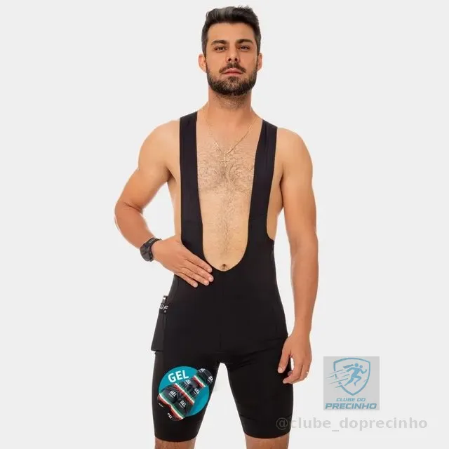 Bretelle Masculino Ciclismo Short Forro Gel Alta Performance